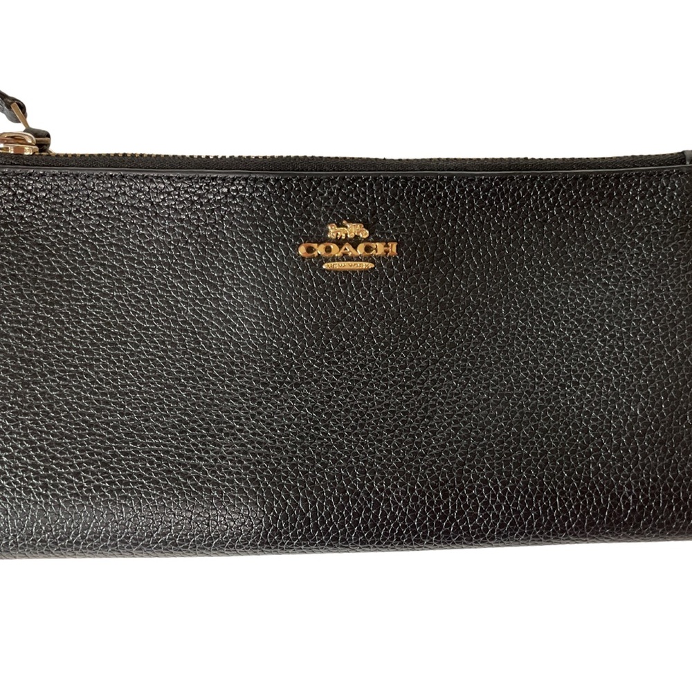 Coach Black Leather Clutch